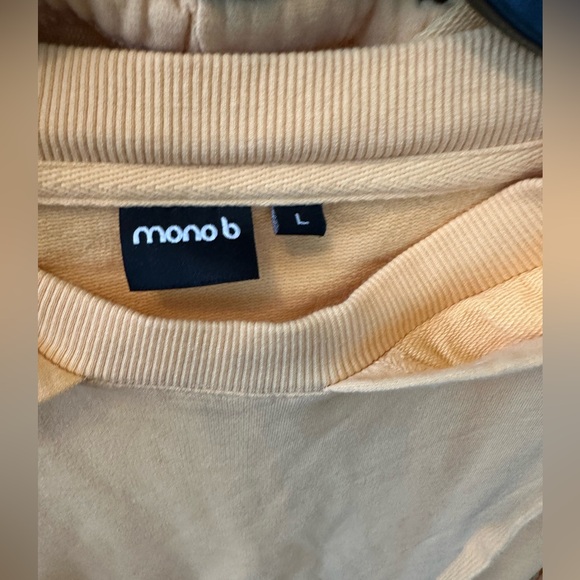 NWOT MONO B YELLOW HOODIE - Picture 3 of 4